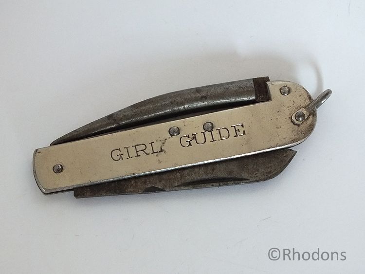 British Girl Guides Pocket Knife Penknives, Pocket Knives & Fruit Knives, Vintage